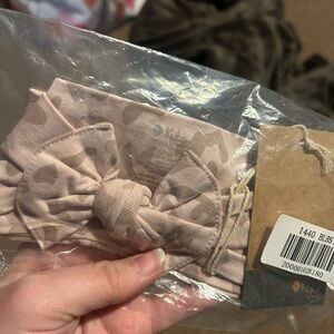 Kyte BABY Blush Leopard Knotted Headband